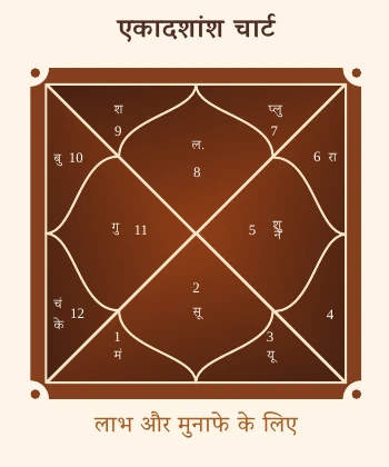 D2 + D11 — Wealth, Gains & Financial Style chart extracted from the Premium Kundli
